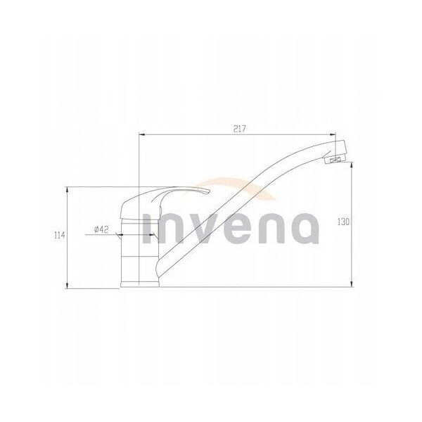 Μπαταρία κουζίνας Invena Mitris, μαύρη BZ-79-004-A