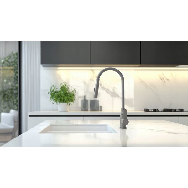 Μπαταρία κουζίνας Invena Dalis, γκρι BZ-64-005-L