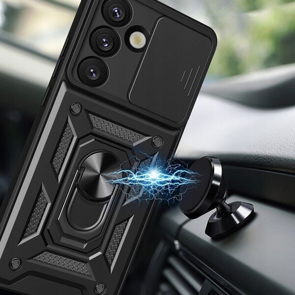 Θήκη Hybrid Armor Camshield με βάση και προστασία κάμερας για το OnePlus Ace Pro 5G / 10T 5G - μαύρο
