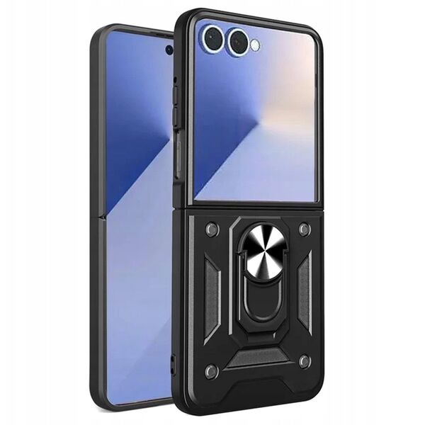 Θωρακισμένη θήκη Hybrid Armor Camshield με βάση στήριξης και κάλυμμα κάμερας για Samsung Galaxy Z Fold 7 - μαύρο