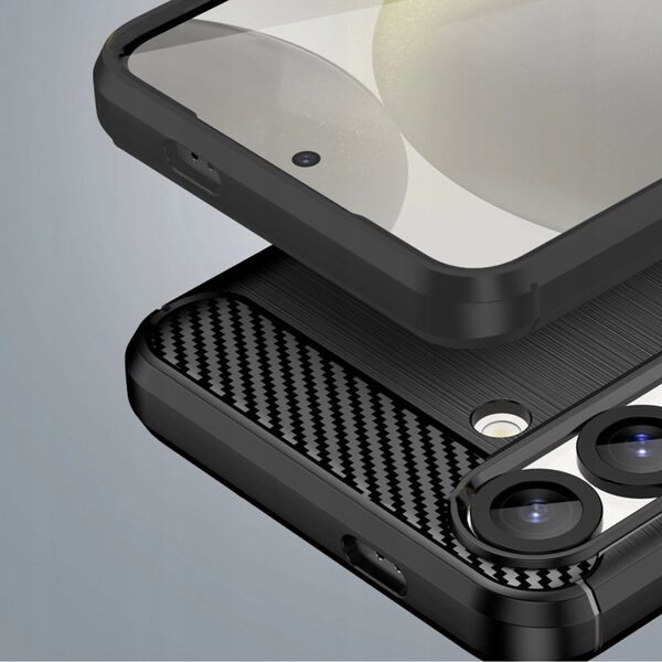 Ελαστική θήκη σιλικόνης Carbon Case για Xiaomi Redmi Note 14 Pro 4G - μαύρη