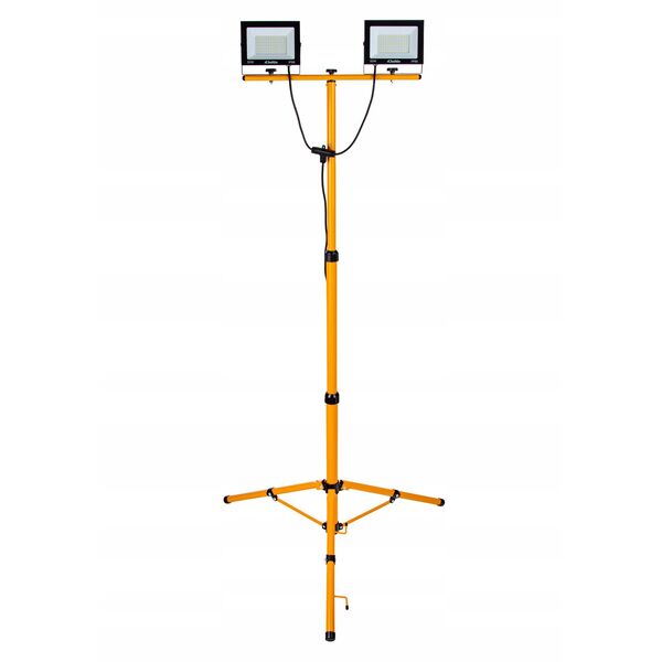 Προβολέας LED 2x50W με τηλεσκοπικό τρίποδο κατασκευής και καλώδιο – ουδέτερο λευκό χρώμα 4500K (1)