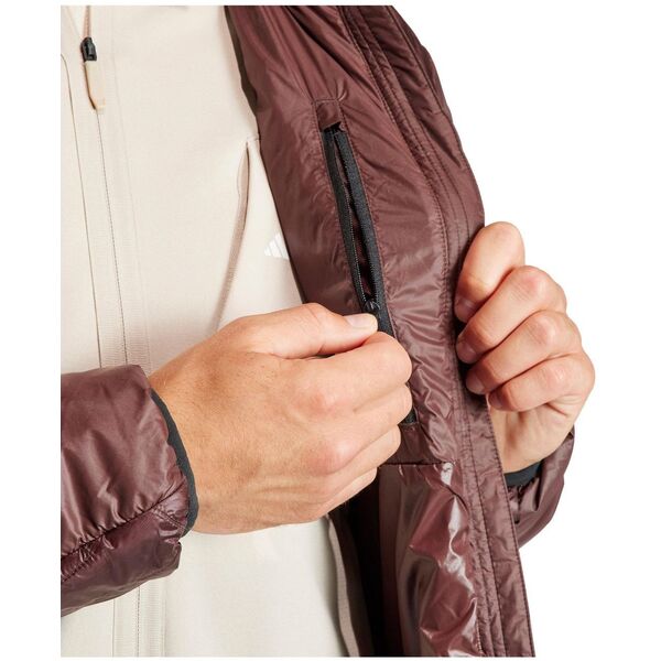 Μπουφάν με επένδυση adidas TERREX Xperior Varilite PrimaLoft Hooded Jacket - shadow brown