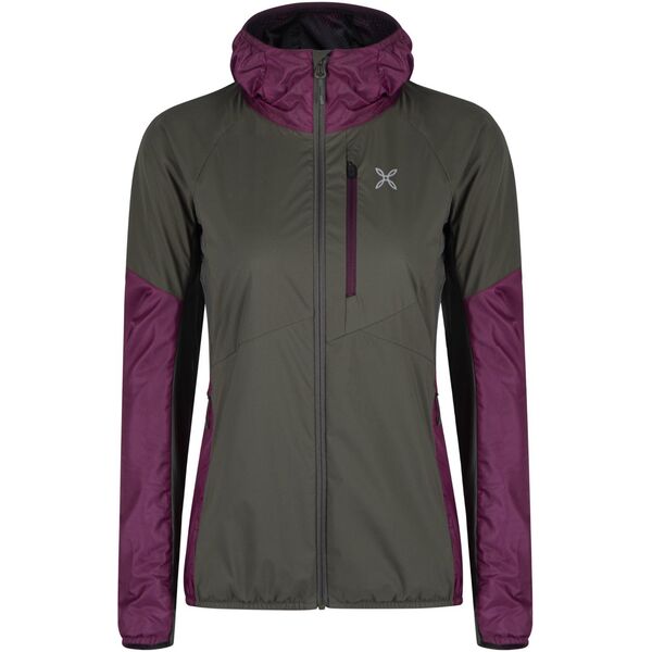 Γυναικείο μπουφάν σκι Montura Alpha Evo Jacket - sage green/wine red