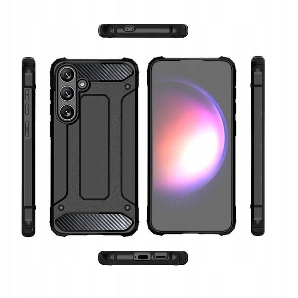 Υβριδική Θήκη Armor για Samsung Galaxy A16 / A16 5G θωρακισμένη υβριδική θήκη - μαύρο