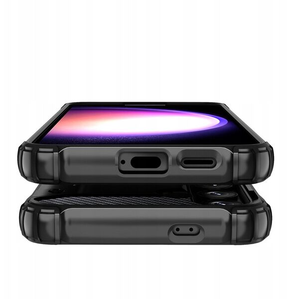 Υβριδική Θήκη Armor για Samsung Galaxy A16 / A16 5G θωρακισμένη υβριδική θήκη - μαύρο