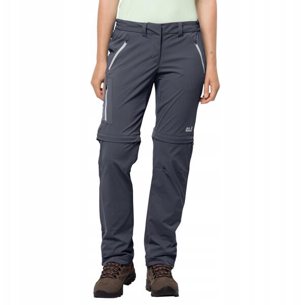 Jack Wolfskin Overland Zip Away Pants W 1506133-1388 Granatowe 34