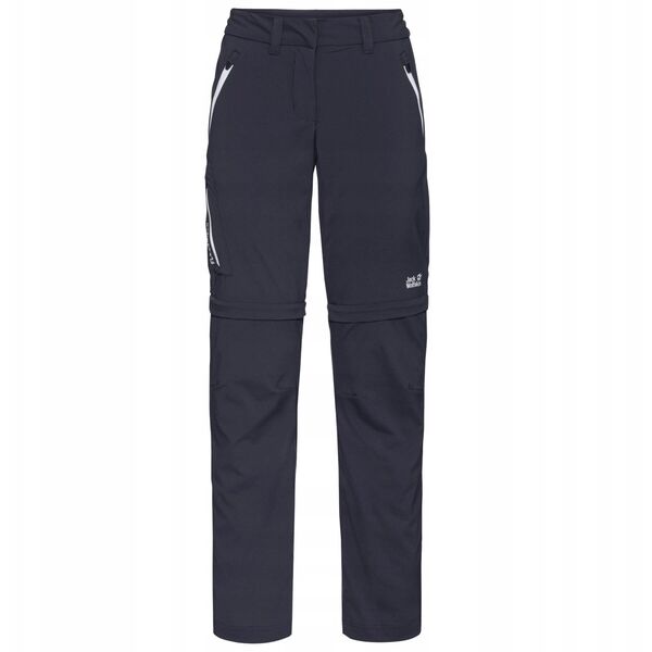 Jack Wolfskin Overland Zip Away Pants W 1506133-1388 Granatowe 36