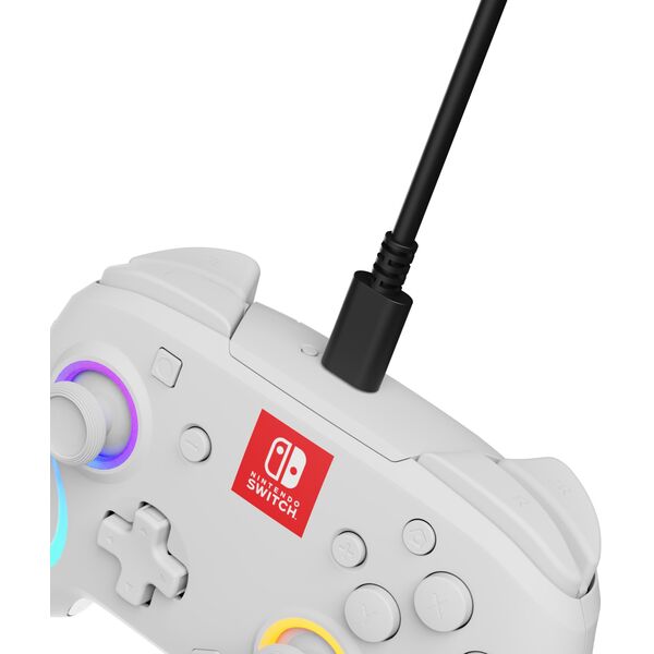 Ασύρματο χειριστήριο PDP Afterglow Wave Nintendo Switch, λευκό