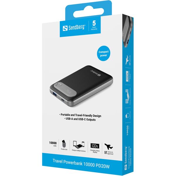 Φορητός Φορτιστής 10000 PD20W