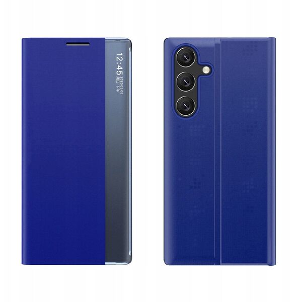Θήκη New Sleep Case με καπάκι και λειτουργία βάσης για Samsung Galaxy A36 - μπλε