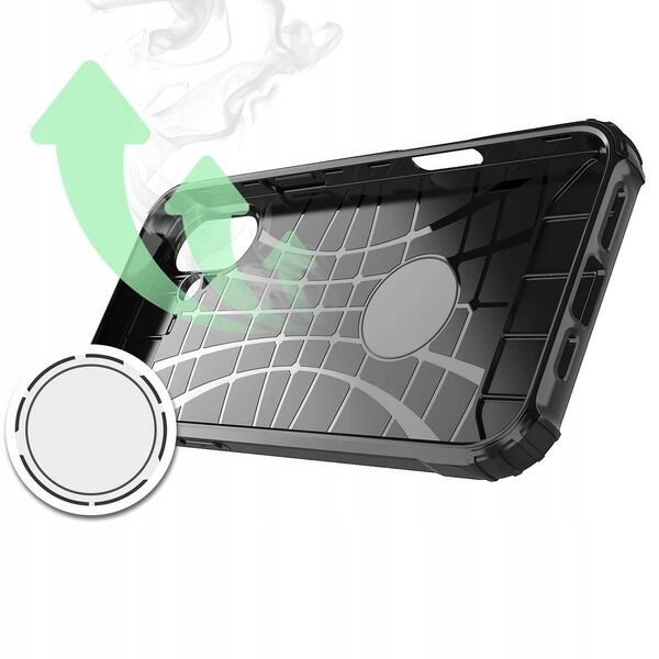 Θήκη υβριδικής θωράκισης Hybrid Armor για iPhone 16e - μαύρη