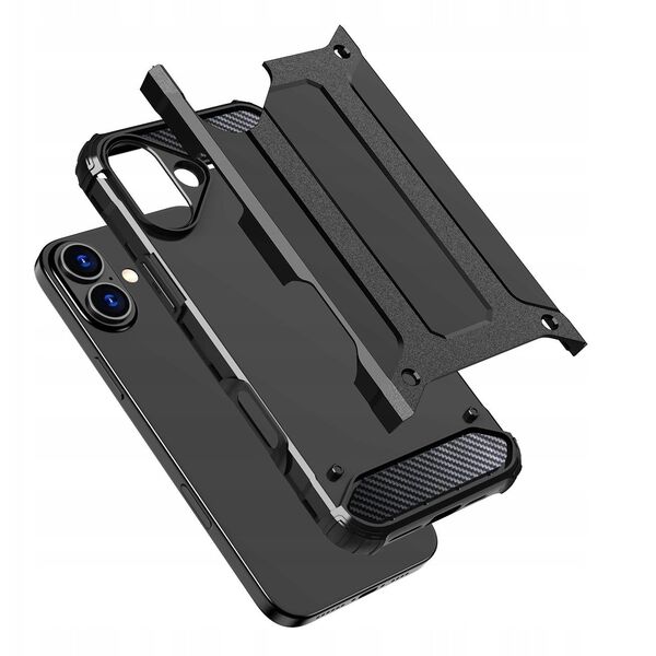 Θήκη υβριδικής θωράκισης Hybrid Armor για iPhone 16e - μαύρη