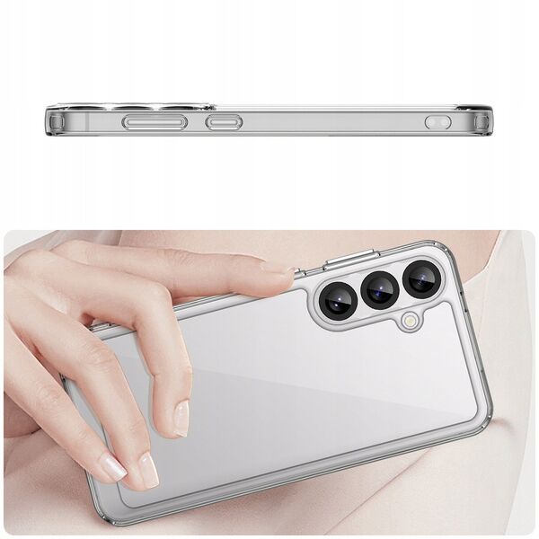 Θήκη Outer Space Case για Samsung Galaxy A36 με ελαστικό πλαίσιο - διαφανές