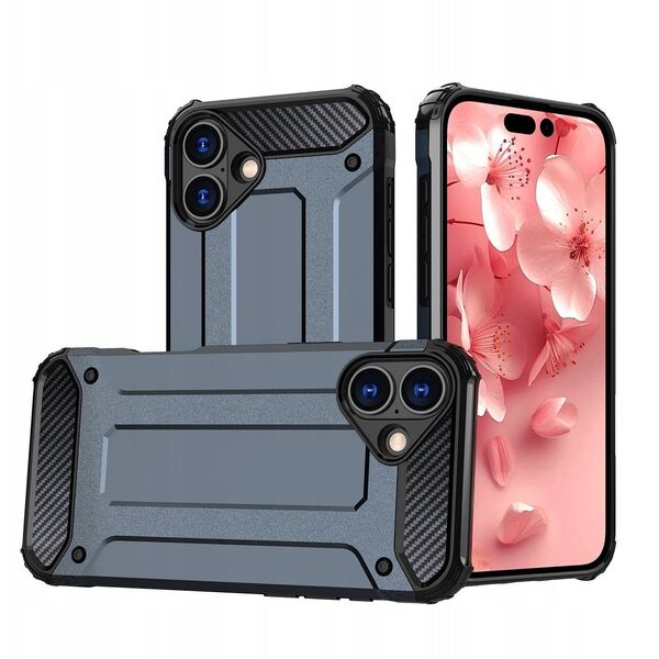 Θήκη υβριδικής θωράκισης Hybrid Armor για iPhone 16e - μπλε