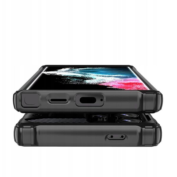 Θήκη υβριδικής πανοπλίας Hybrid Armor για Samsung Galaxy S25 Edge - μπλε