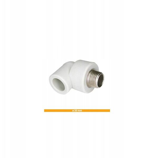 Γωνία GZ 20 x 3/4 PP-R (1 συσκευασία 25 τεμ)