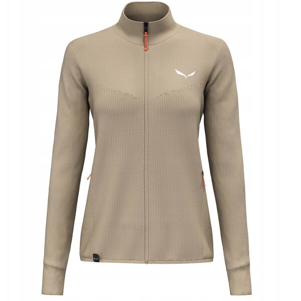 Γυναικεία μπλούζα χωρίς κουκούλα Salewa Puez Waffle Hyb PL Jacket - quicksand