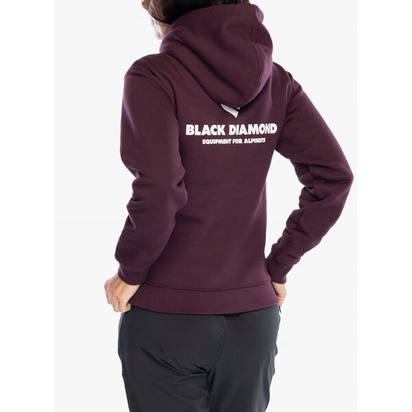 Γυναικεία μπλούζα με κουκούλα Black Diamond Equipment For Alpinists PO Hoody - μπορντό