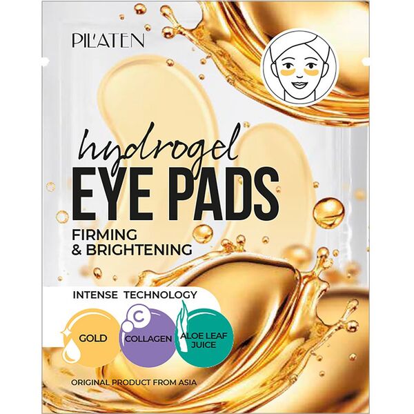 PILATEN_Hydrogel Eyepads υδρογέλη επιθέματα ματιών με κολλαγόνο και κολλοειδές χρυσό 6g