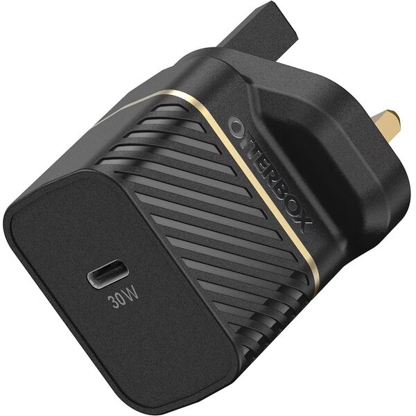 Φορτιστής Τοίχου OTTERBOX Ηνωμένου Βασιλείου 30W/GAN 1X USB-C 30W USB-PD Μαύρο