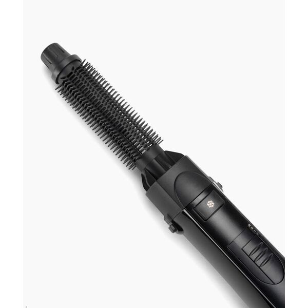 BaByliss AS122E, Hot air brush, Warm, Buttons, Black, Rose gold, Ceramic, 2.2 m