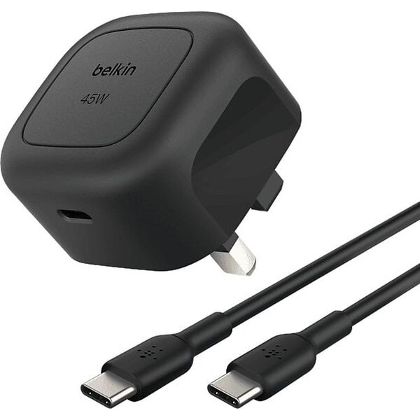 Belkin BOOST Charge USB-C 45W PD PPS+USB-C Kab.sw.WCA013kq1MBK-B6