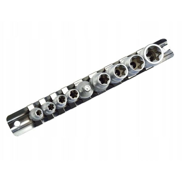 9τμχ. σετ καρυδάκια torx E5-16,1/4&3/8"GEKO (50)