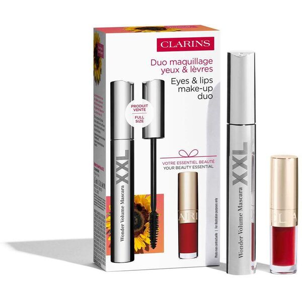 CLARINS ΣΕΤ (MASCARA WONDER VOLUME XXL 8ML + LIP COMFORT OIL #03 CHERRY 1,4ML)