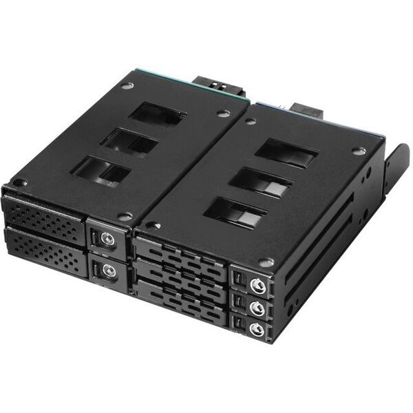 Πίσω πλαίσιο JOUJYE JJ-N-2937NVMe16 για 2x2,5 ίντσες NVMe U.2 + 3x2,5 ίντσες HDD/SSD SATA3/SAS3 έως 12Gbps MiniSAS HD SFF8643 σύνδεση