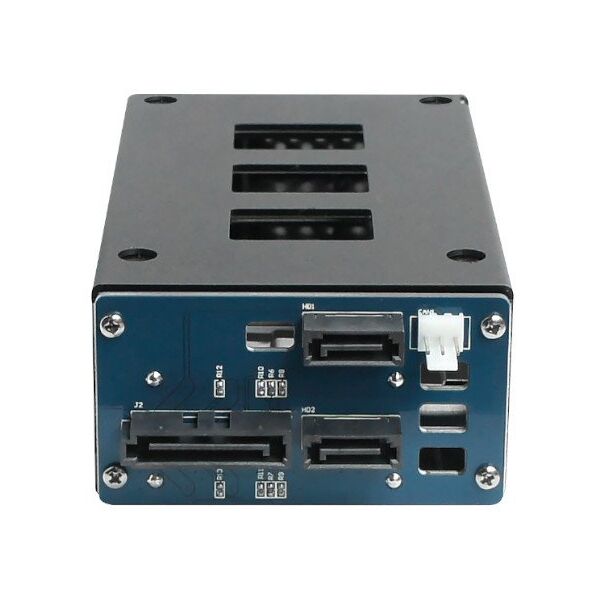 Πίσω πλαίσιο JOUJYE JJ-N-29SS15 για 2 SATA SAS I II III HDD/SSD 6,4cm/2,5Zoll έως 12Gbps Συμπεριλαμβάνονται γωνίες τοποθέτησης για θήκη 5,25Zoll
