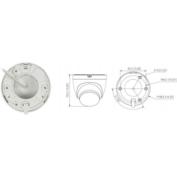 KAMERA IP IPC-HDW1339DA-SAW-IL-0280B Wi-Fi, - 3&nbsp|Mpx 2.8&nbsp|mm DAHUA