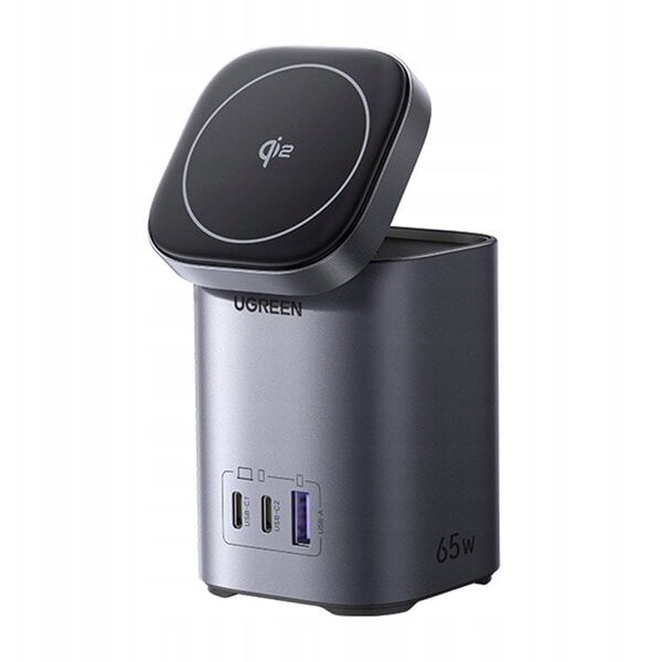 Φορτιστής τοίχου 2 σε 1 UGREEN X555 USB-A, 2xUSB-C 65W GaN