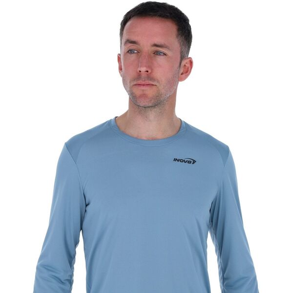 Μπλούζα τρεξίματος Inov-8 Performance Long Sleeve - μπλε γκρι/σχιστόλιθος