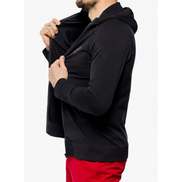 Ανδρική μπλούζα με κουκούλα Brubeck Thermo Wool by Pustelnik - μαύρο