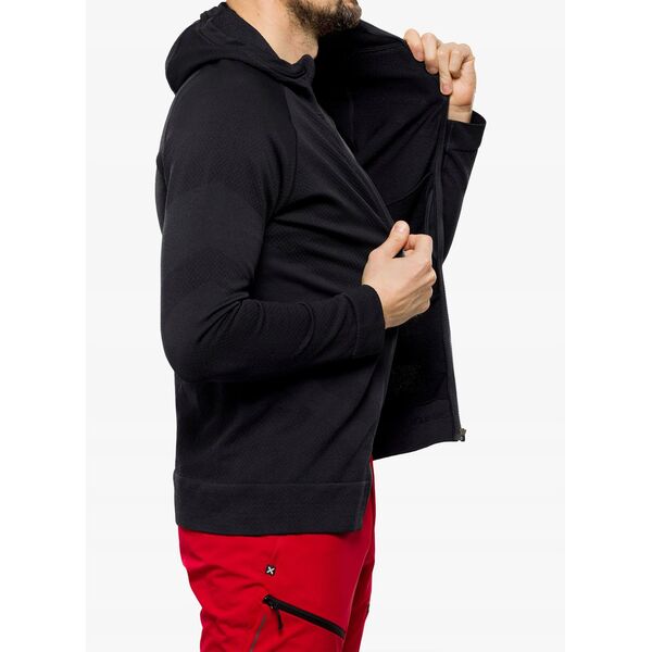 Ανδρική μπλούζα με κουκούλα Brubeck Thermo Wool by Pustelnik - μαύρο