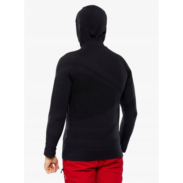 Ανδρική μπλούζα με κουκούλα Brubeck Thermo Wool by Pustelnik - μαύρο