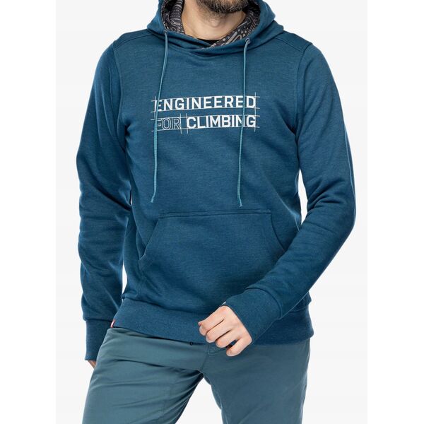 Φούτερ με κουκούλα Ocun Hoodie - μπλε οπάλιο/εξκάλιμπερ