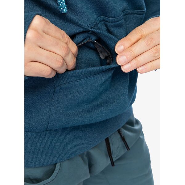 Φούτερ με κουκούλα Ocun Hoodie - μπλε οπάλιο/εξκάλιμπερ