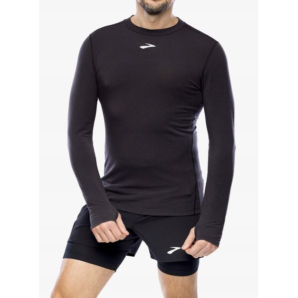 Μπλούζα τρεξίματος Brooks High Point Long Sleeve - μαύρο