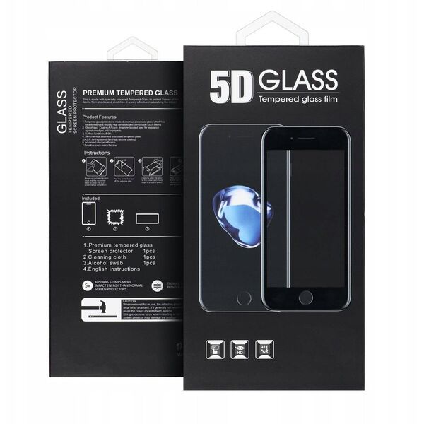 5D Full Glue Tempered Glass - για Motorola Edge 60 Fusion μαύρο