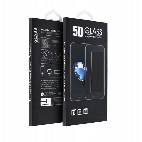5D Full Glue Tempered Glass - για Motorola Edge 60 Fusion μαύρο
