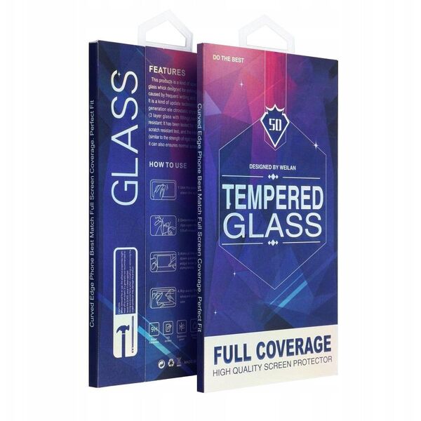 5D Full Glue Tempered Glass - για Motorola Edge 60 Fusion μαύρο