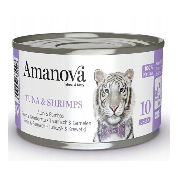 Amanova Κοτόπουλο Τόνος & Γαρίδες σε ζελέ κονσέρβα 70g