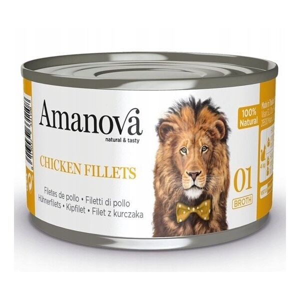 Amanova Φιλέτα Κοτόπουλου σε ζωμό κονσέρβα 70g