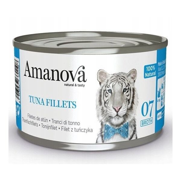 Φιλέτα τόνου Amanova Kot σε ζωμό κονσέρβα 70g