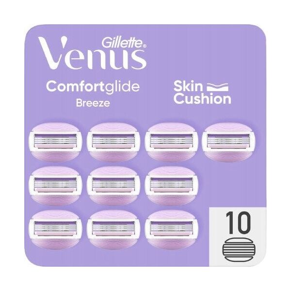 Κεφαλές ξυρίσματος Gillette Venus Comfortglide Breeze για γυναίκες, 10 τεμ.