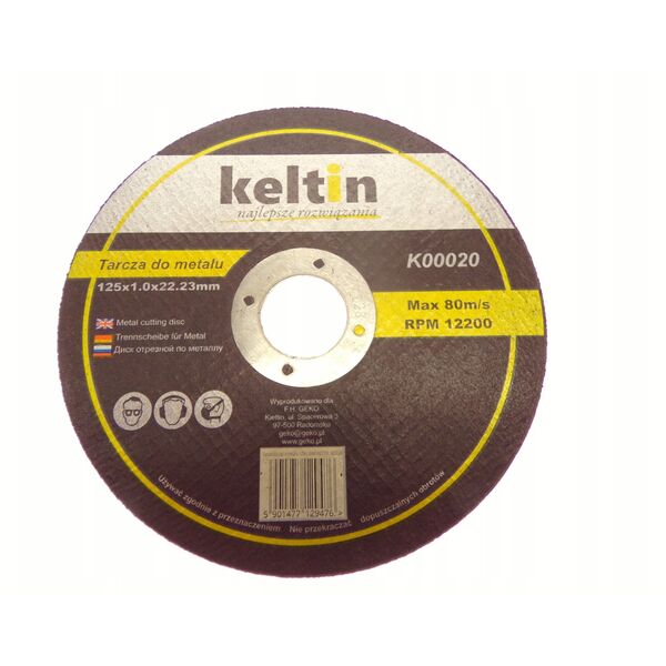 Δίσκος κοπής μετάλλου 125x1.0mm KELTIN (25/100/400)