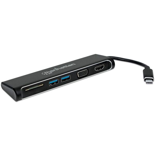 Μετατροπέας Manhattan USB 3.1 Τύπου C σε HDMI/VGA 4-σε-1
