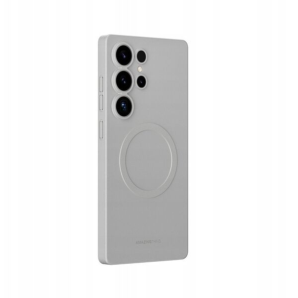 Θήκη σιλικόνης AMAZINGTHING Minimal Air Case με μαγνητικό δακτύλιο για Samsung Galaxy S25 Ultra - γκρι